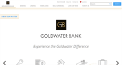 Desktop Screenshot of goldwaterbank.com